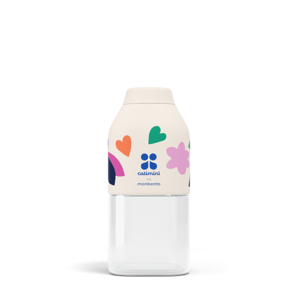 Μπουκάλι Monbento MB Positive S 330ml Catmini - Cream Paper Cut