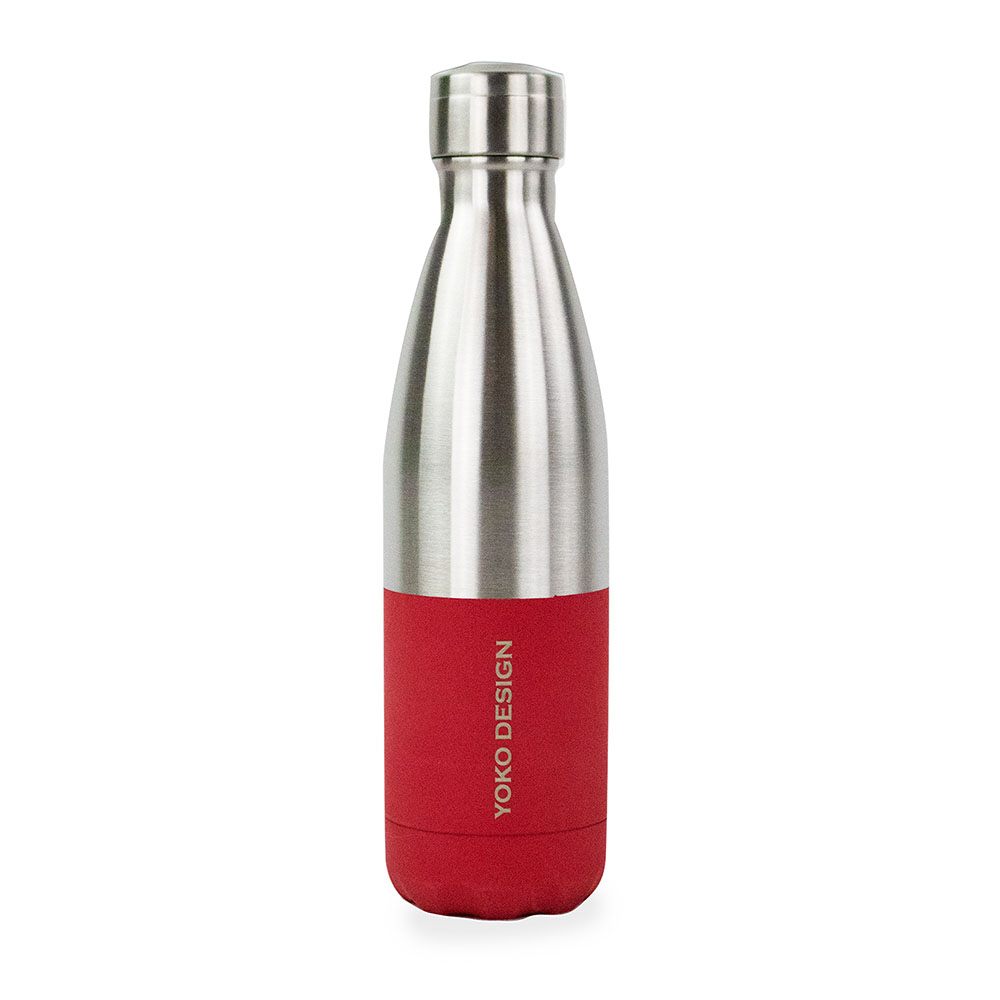 Yoko Design Ισοθερμικό Μπουκάλι Silver/Red 500ml
