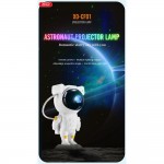 XO CF1 Παιδικό Φωτιστικό Projector Astronaut Star Λευκό 21 x 11 cm