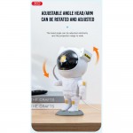 XO CF1 Παιδικό Φωτιστικό Projector Astronaut Star Λευκό 21 x 11 cm