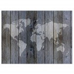 Contento Matteo Σουπλά Βινυλίου 40x30 World Map Wooden