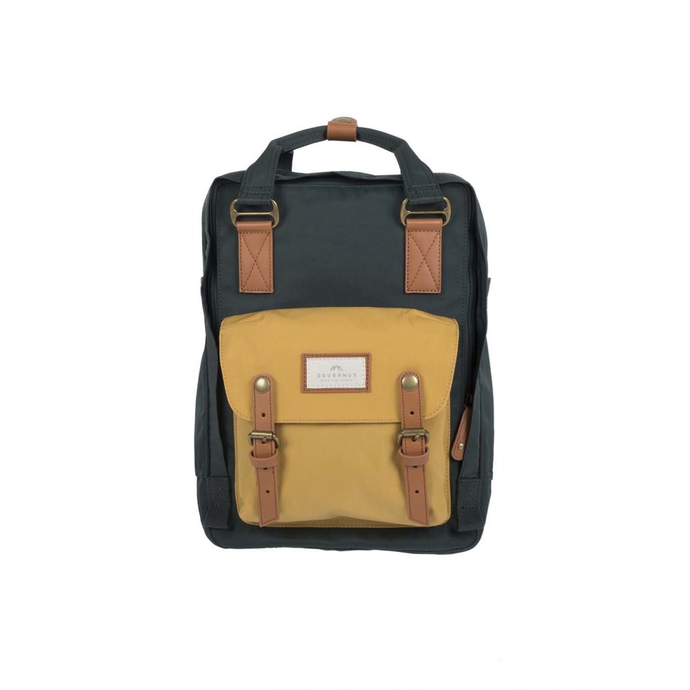 Doughnut Macaroon Slate Green x Yellow - Backpack