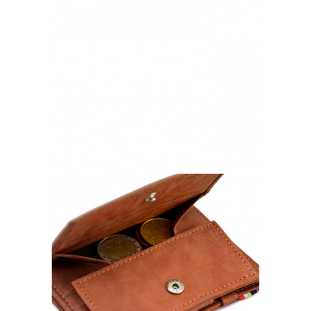 Garzini Essenziale Coin Pocket Πορτοφόλι - Vintage - Καφέ Σκούρο (Java Brown)