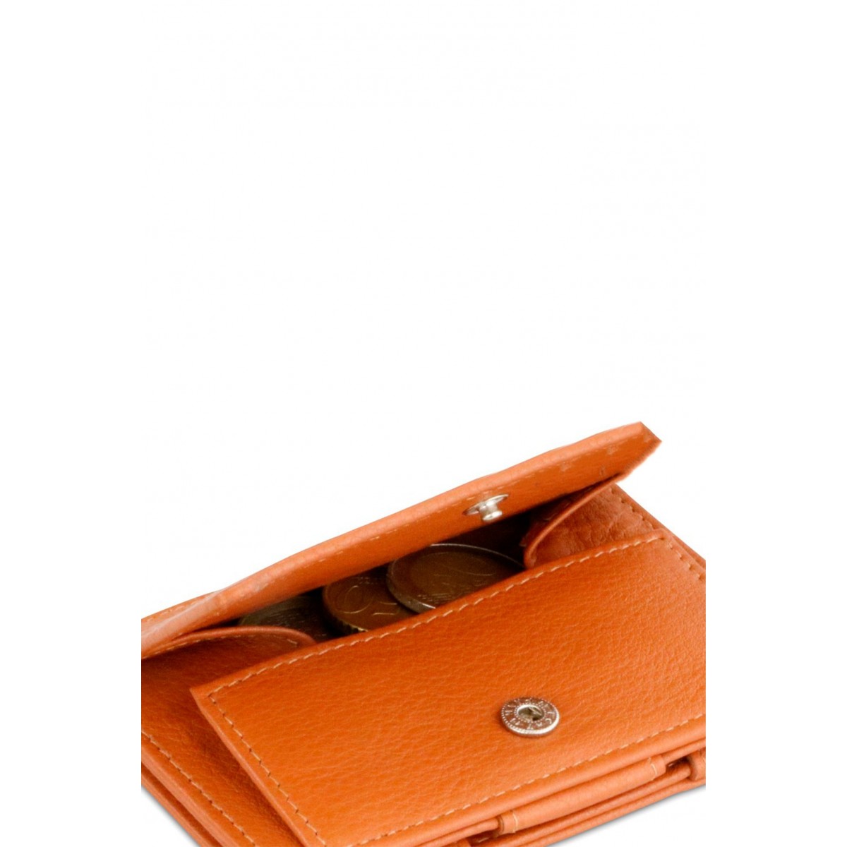 Garzini Essenziale Coin Pocket Πορτοφόλι - Nappa - Καφέ Κονιάκ (Cognac Brown)