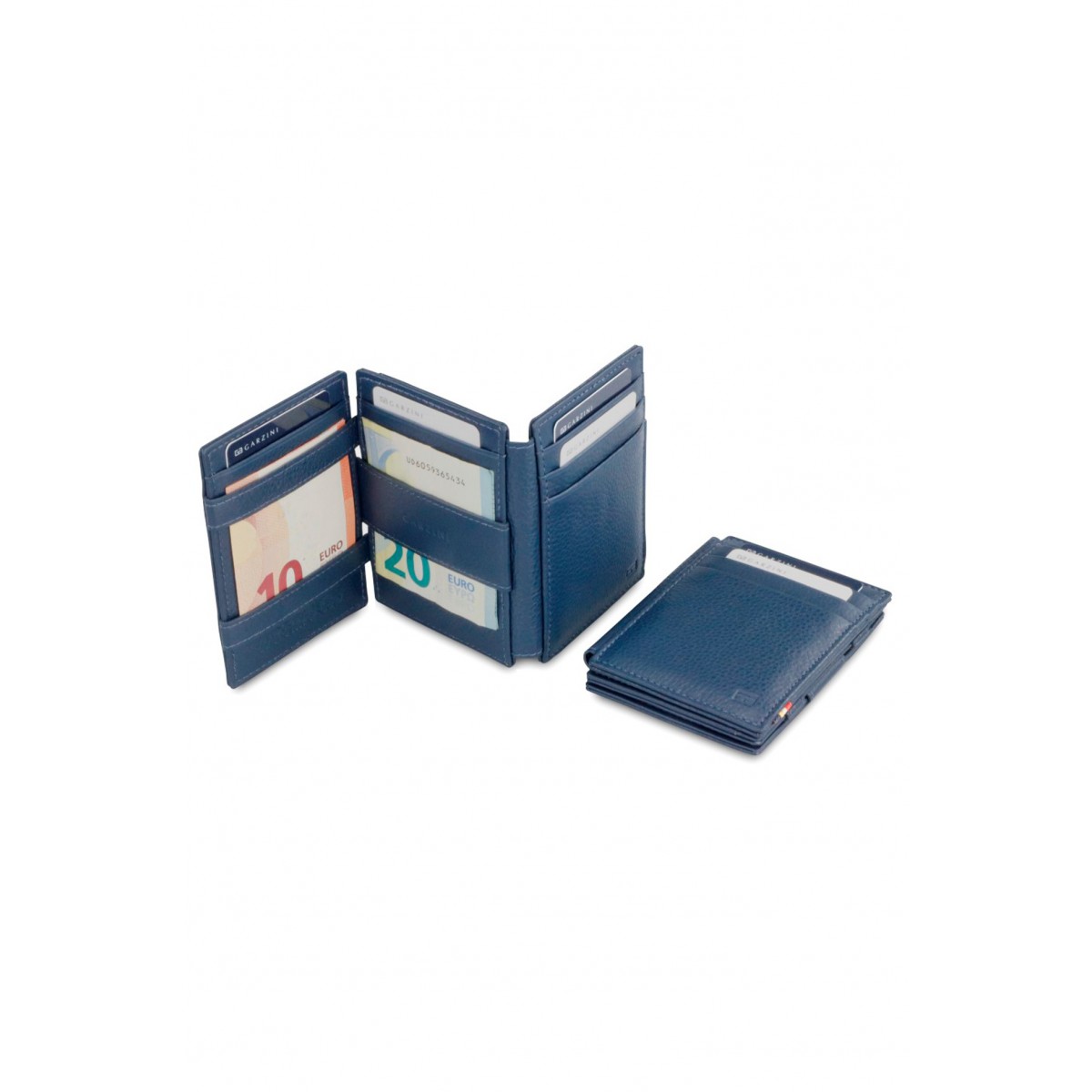 Garzini Magistrale Wallet - Nappa - Μπλε (Navy Blue)