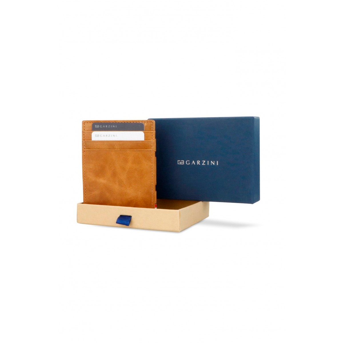 Garzini Magistrale Wallet - Brushed - Καφέ Κονιάκ