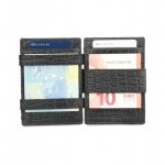 Garzini Magistrale Wallet - Croco - Μαύρο