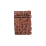 Garzini Magistrale Wallet - Croco - Καφέ