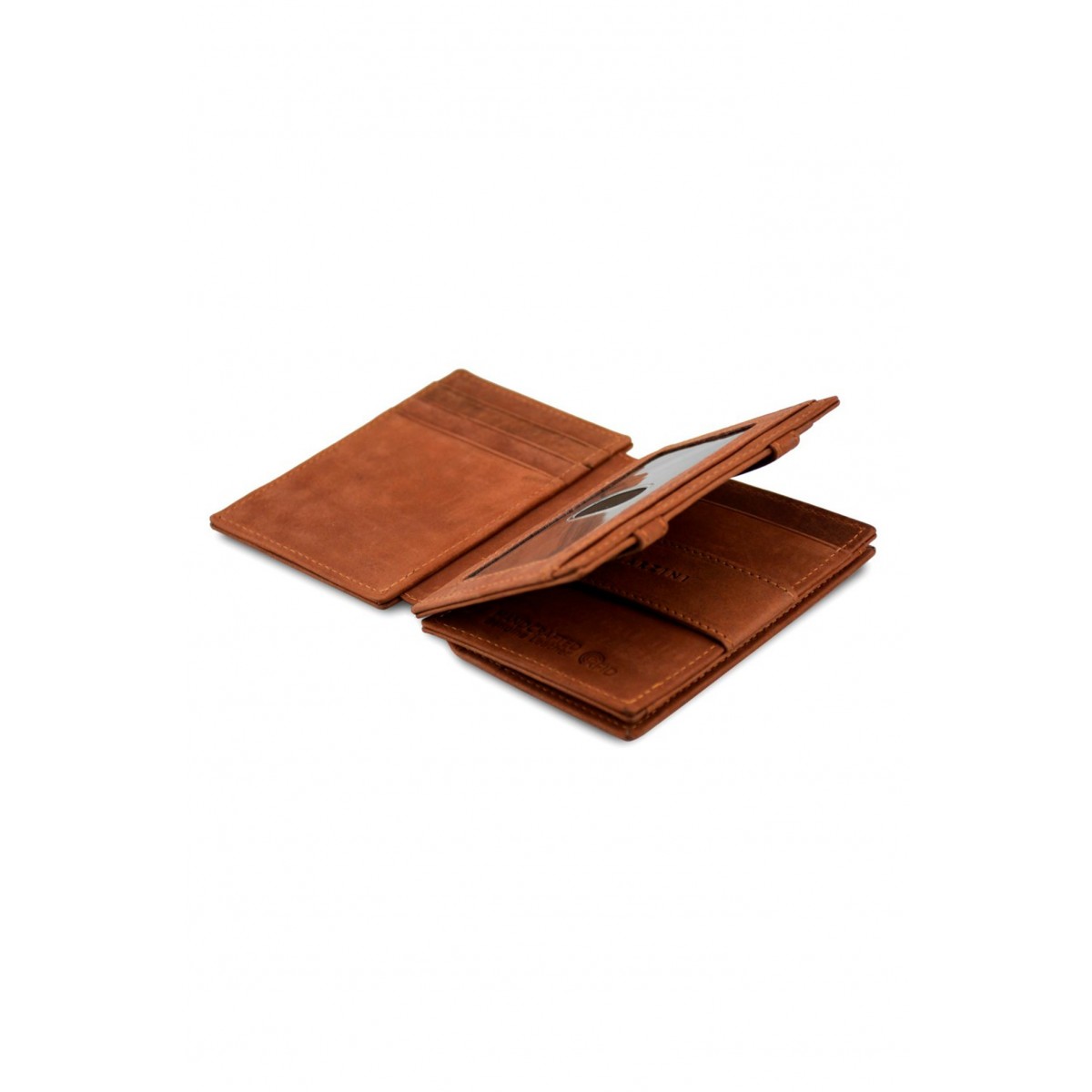 Garzini Magistrale Coin Wallet - Vintage - Καφέ Σκούρο (Java Brown)