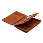 Garzini Magistrale Coin Wallet - Vintage - Καφέ Σκούρο (Java Brown)