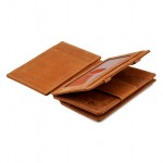 Garzini Magistrale Coin Wallet - Vintage - Καφέ Ανοιχτό (Camel Brown)