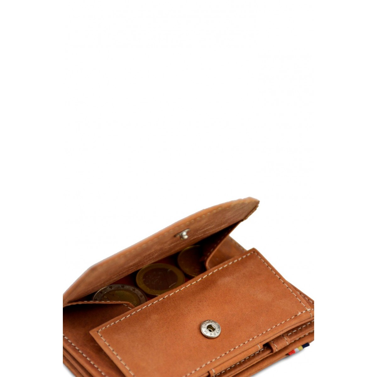 Garzini Magistrale Coin Wallet - Vintage - Καφέ Ανοιχτό (Camel Brown)