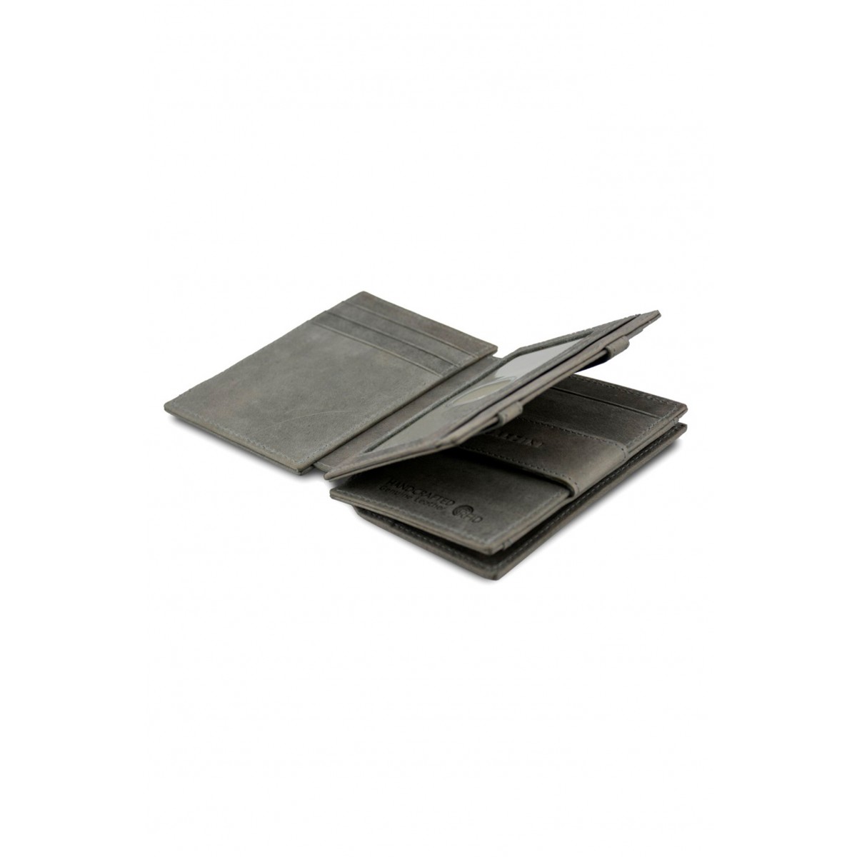 Garzini Magistrale Coin Wallet - Vintage - Γκρι (Metal Grey)