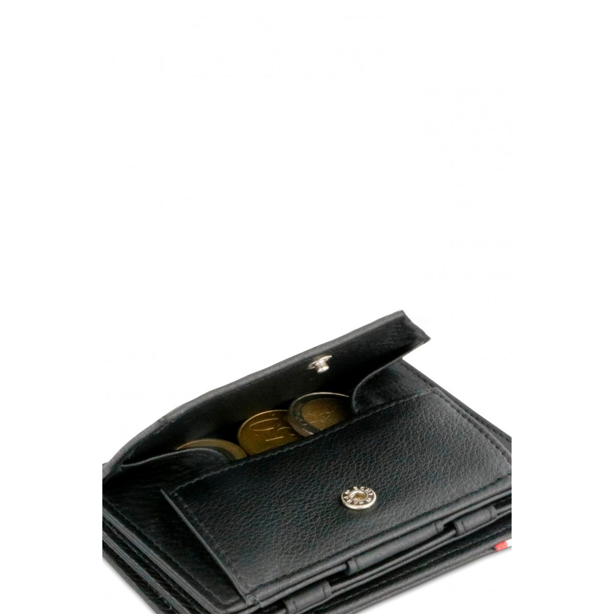 Garzini Magistrale Coin Wallet - Nappa - Μαύρο (Raven Black)