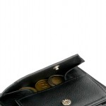 Garzini Magistrale Coin Wallet - Nappa - Μαύρο (Raven Black)