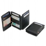 Garzini Magistrale Coin Wallet - Nappa - Μαύρο (Raven Black)