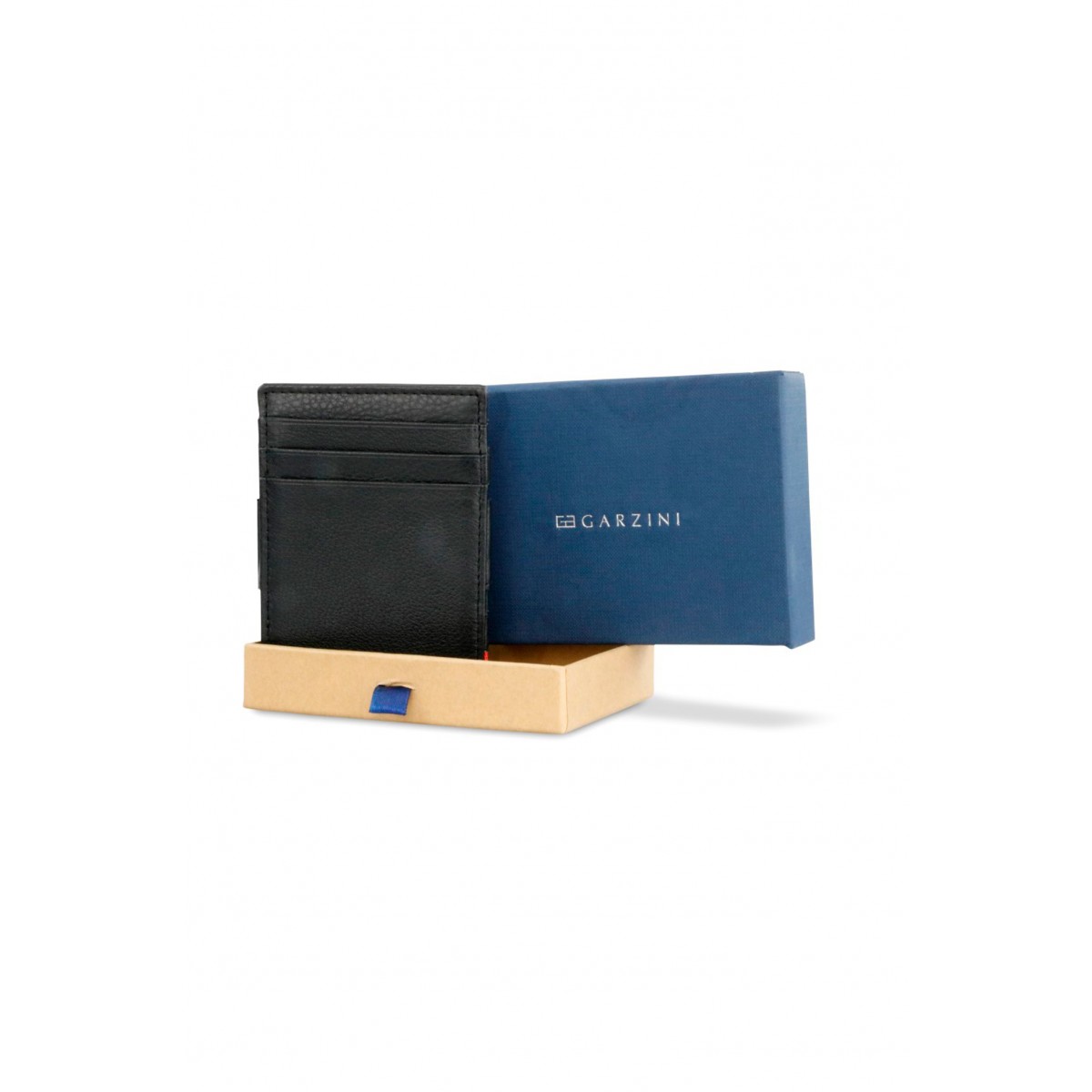 Garzini Magistrale Coin Wallet - Nappa - Μαύρο (Raven Black)