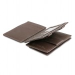 Garzini Magistrale Coin Wallet - Nappa - Καφέ Σοκολατί (Chocolate Brown)