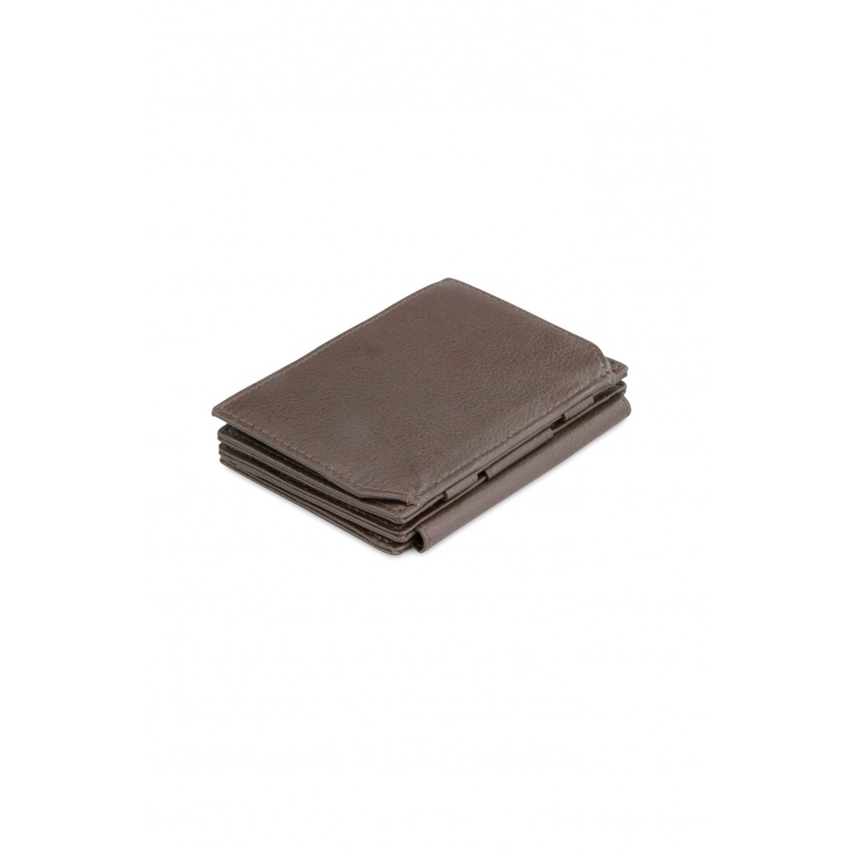 Garzini Magistrale Coin Wallet - Nappa - Καφέ Σοκολατί (Chocolate Brown)