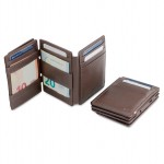 Garzini Magistrale Coin Wallet - Nappa - Καφέ Σοκολατί (Chocolate Brown)