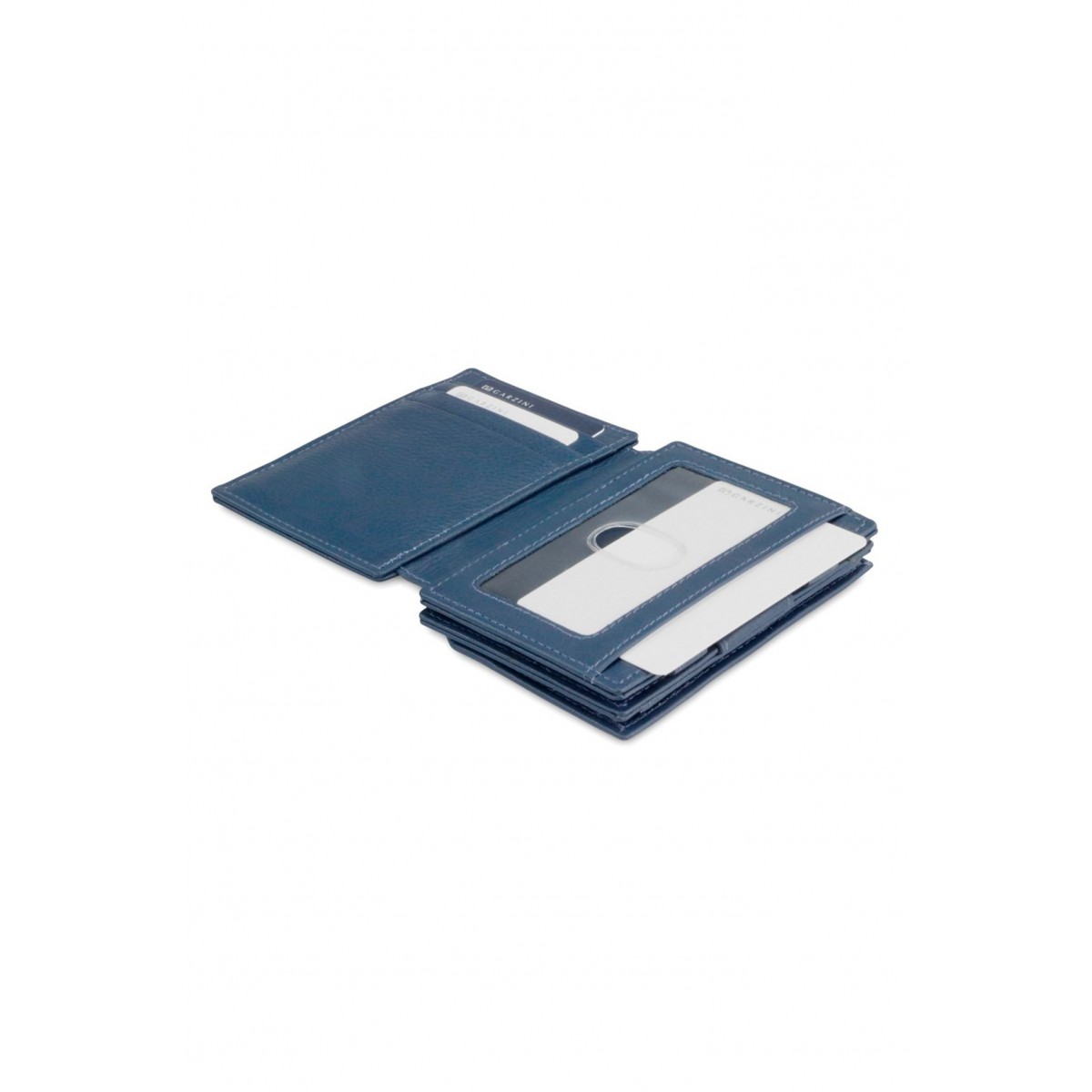 Garzini Magistrale Coin Wallet - Nappa - Μπλε (Navy Blue)