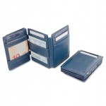 Garzini Magistrale Coin Wallet - Nappa - Μπλε (Navy Blue)