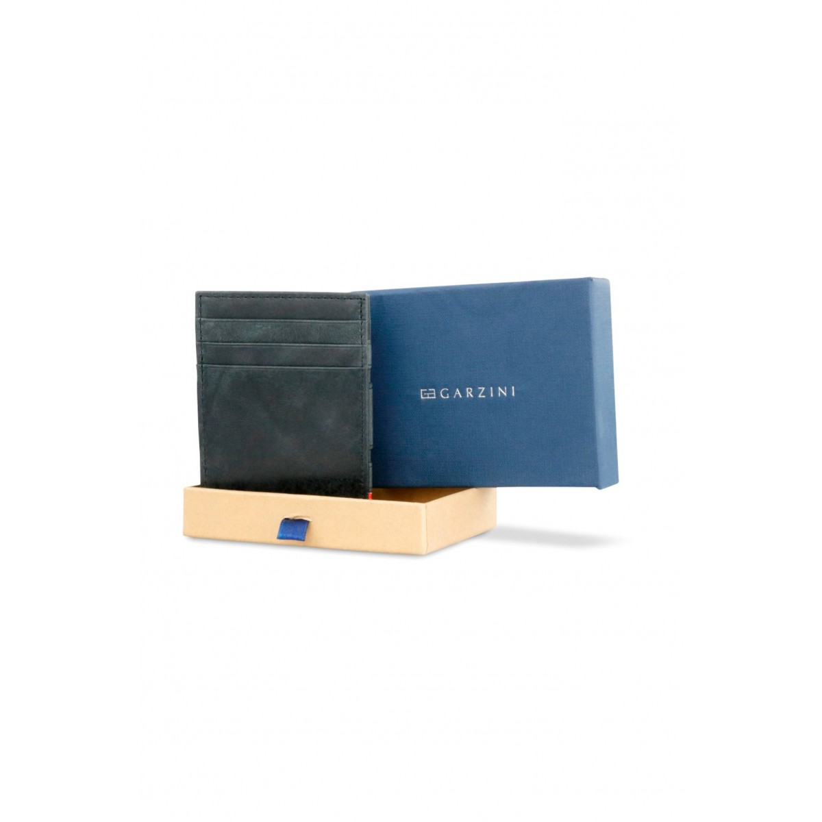 Garzini Magistrale Coin Wallet - Brushed - Μαύρο