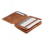 Garzini Magistrale Coin Wallet - Brushed - Καφέ