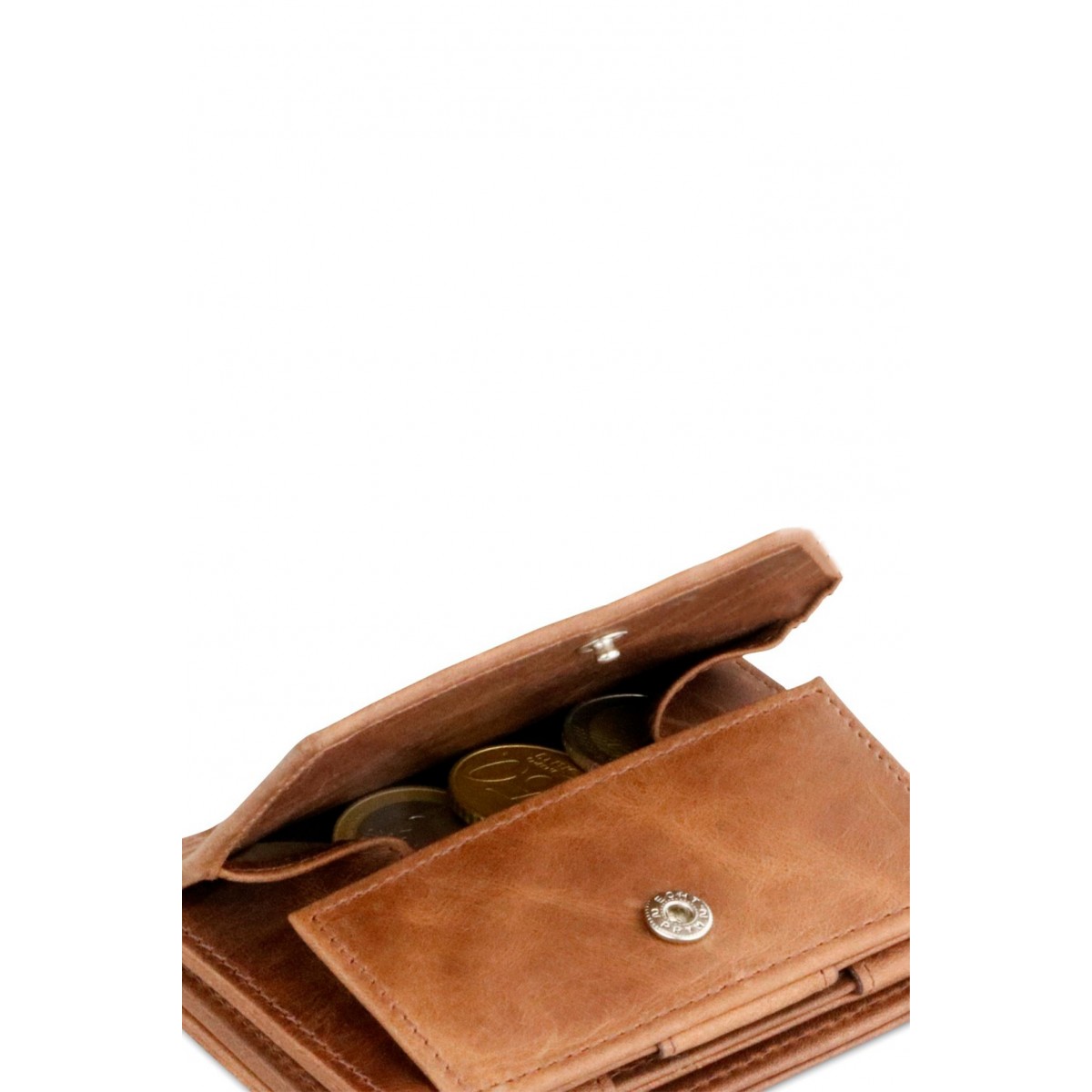 Garzini Magistrale Coin Wallet - Brushed - Καφέ