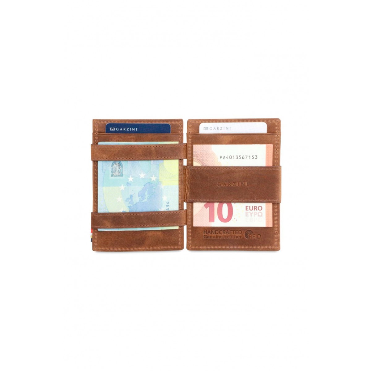 Garzini Magistrale Coin Wallet - Brushed - Καφέ