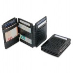 Garzini Magistrale Coin Wallet - Croco - Μαύρο