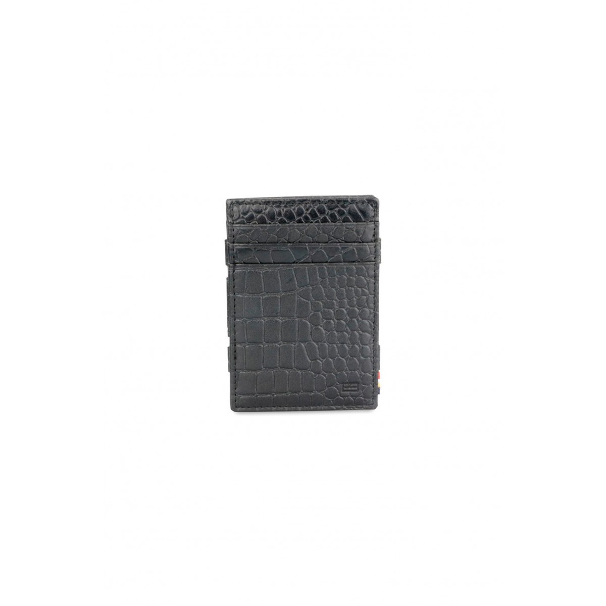 Garzini Magistrale Coin Wallet - Croco - Μαύρο