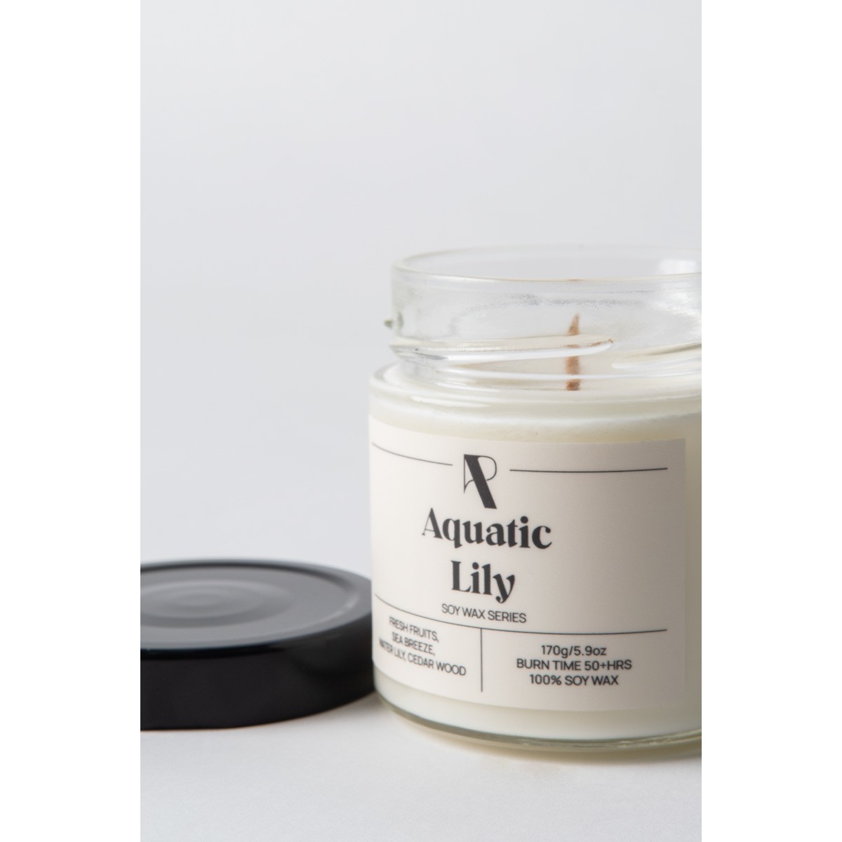 Soy Wax Series: Aquatic Lily - 170g - Φυτικό Κερί Σόγιας σε βάζο