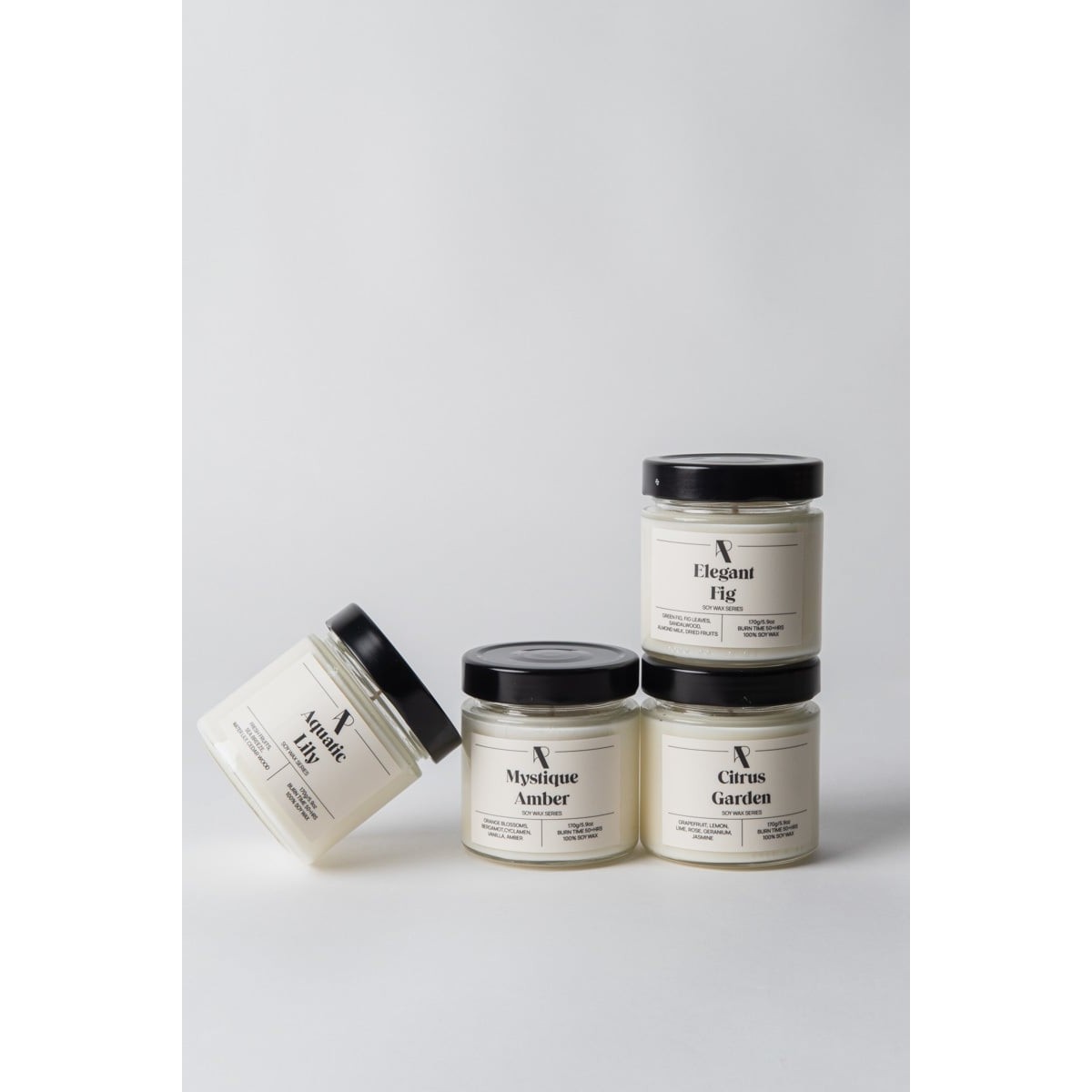 Soy Wax Series: Aquatic Lily - 170g - Φυτικό Κερί Σόγιας σε βάζο