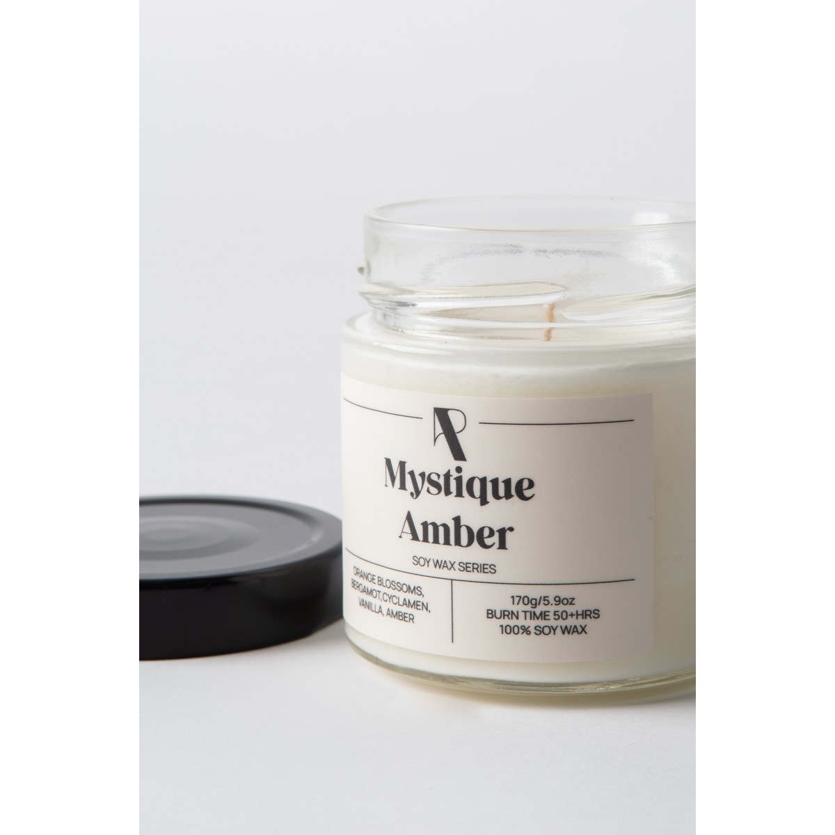 Soy Wax Series: Mystique Amber - 170g - Φυτικό Κερί Σόγιας σε βάζο