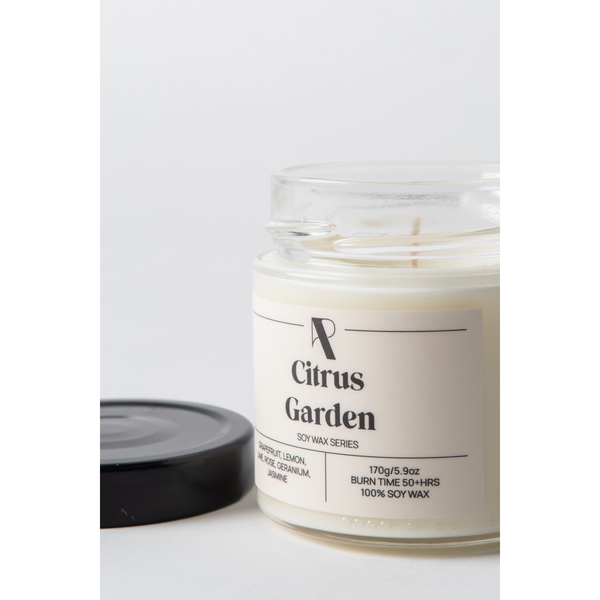 Soy Wax Series: Citrus Garden - 170g - Φυτικό Κερί Σόγιας σε βάζο