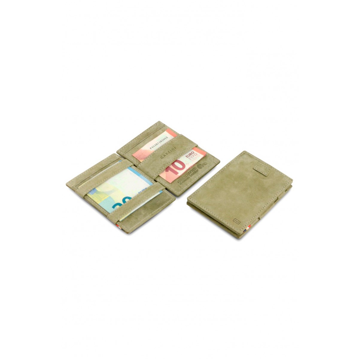 Garzini Cavare Wallet - Vintage - Πράσινο (Olive Green)