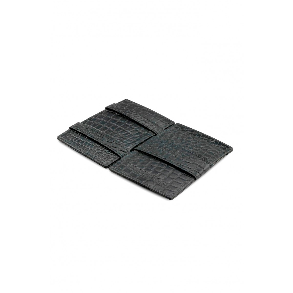 Garzini Cavare Wallet - Croco - Μαύρο (Black)