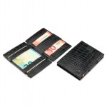 Garzini Cavare Wallet - Croco - Μαύρο (Black)