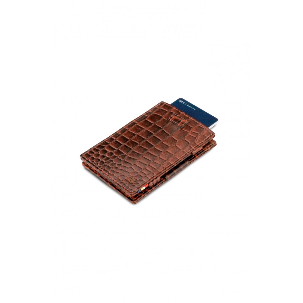 Garzini Cavare Wallet - Croco - Καφέ (Brown)