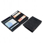 Garzini Cavare Coin Pocket Wallet - Vintage - Μαύρο 'Ανθρακα (Carbon Black)