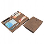 Garzini Cavare Coin Pocket Wallet - Vintage - Σκούρο Καφέ (Java Brown)