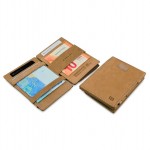 Garzini Cavare Coin Pocket Wallet - Vintage - Καφέ (Camel Brown)