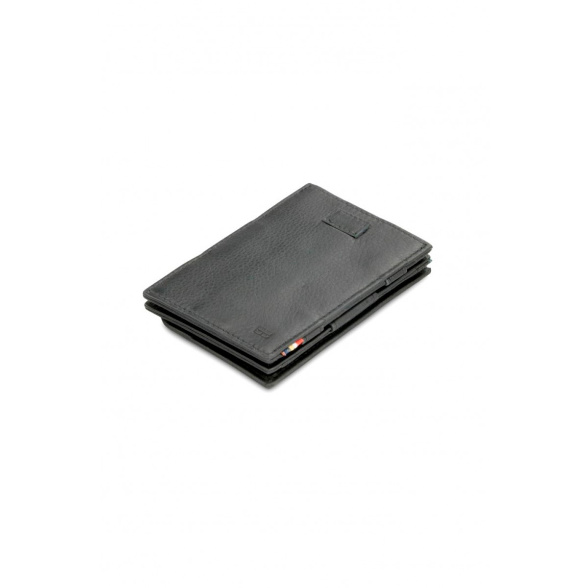 Garzini Cavare Coin Pocket Wallet - Nappa - Μαύρο (Raven Black)