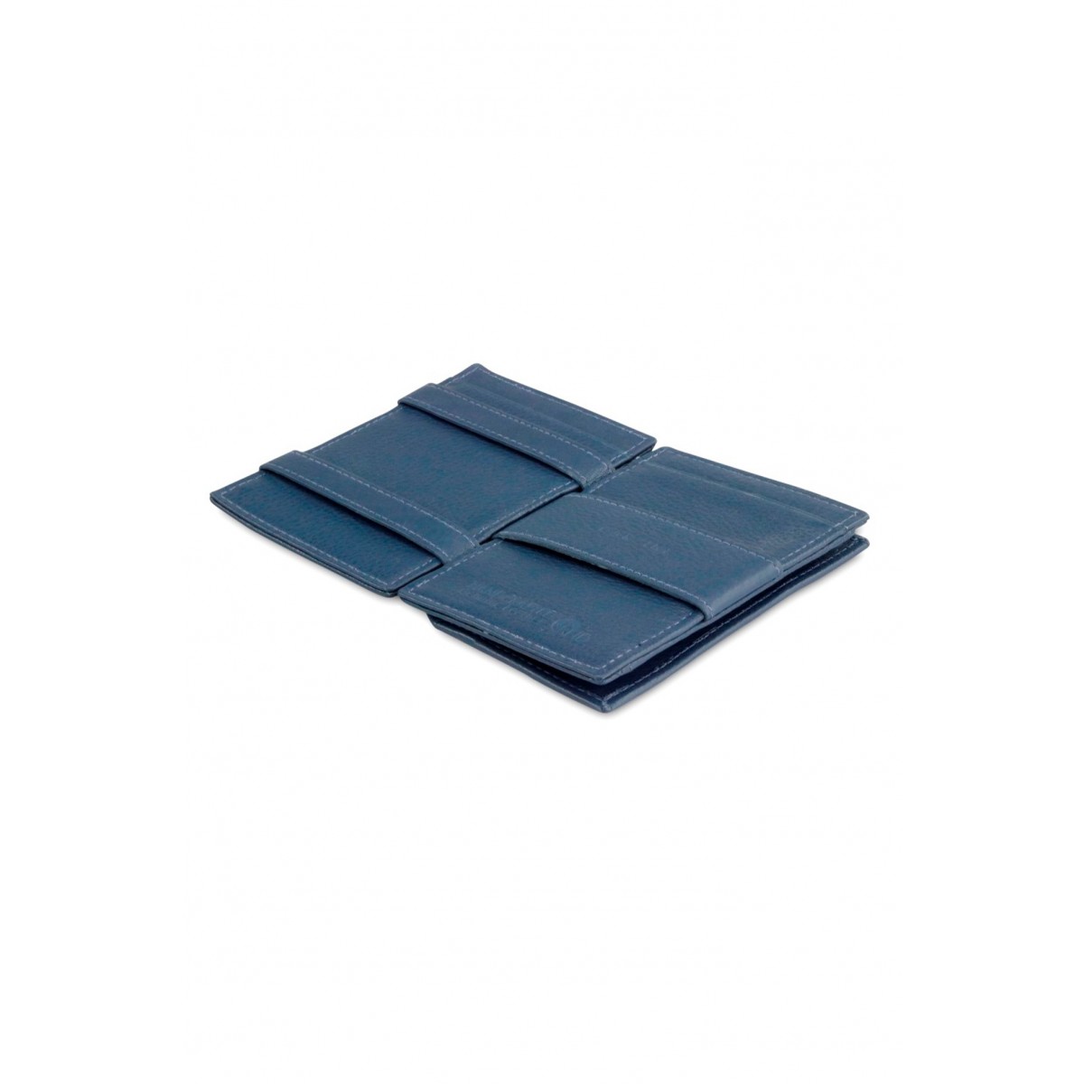 Garzini Cavare Coin Pocket Wallet - Nappa - Μπλε (Navy Blue)