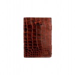 Garzini Cavare Coin Pocket Wallet - Croco - Καφέ