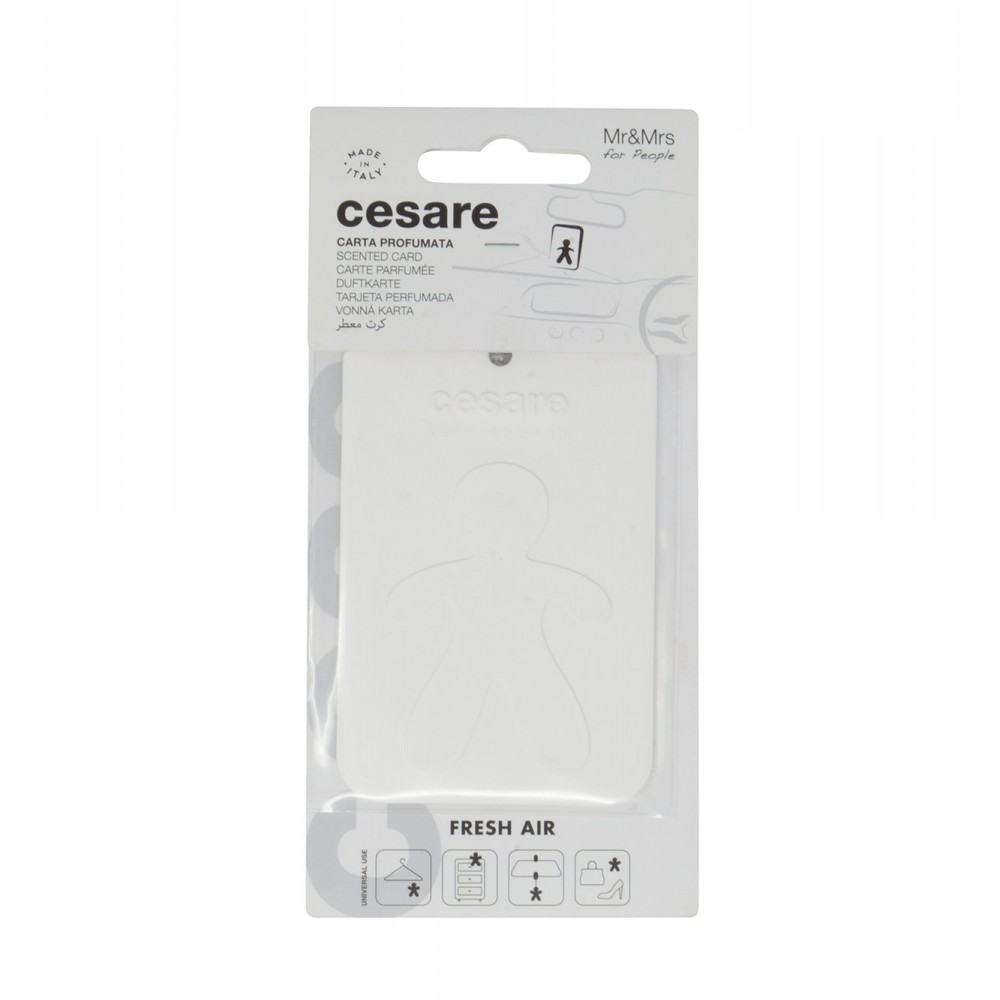 Mr&Mrs Cesare Scented Card Αρωματικό Αυτοκινήτου & Ντουλάπας - White/Fresh Air