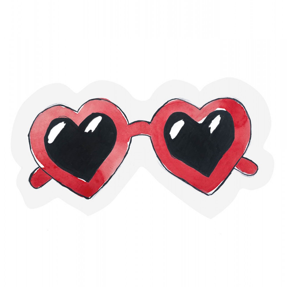 The Gift Label Heart glasses - Cut- out Ευχετήρια κάρτα