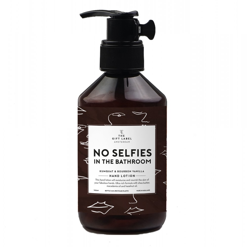 The Gift Label Hand Lotion 250ml - No Selfies In The Bathroom - Kumquat & Bourbon Vanilla