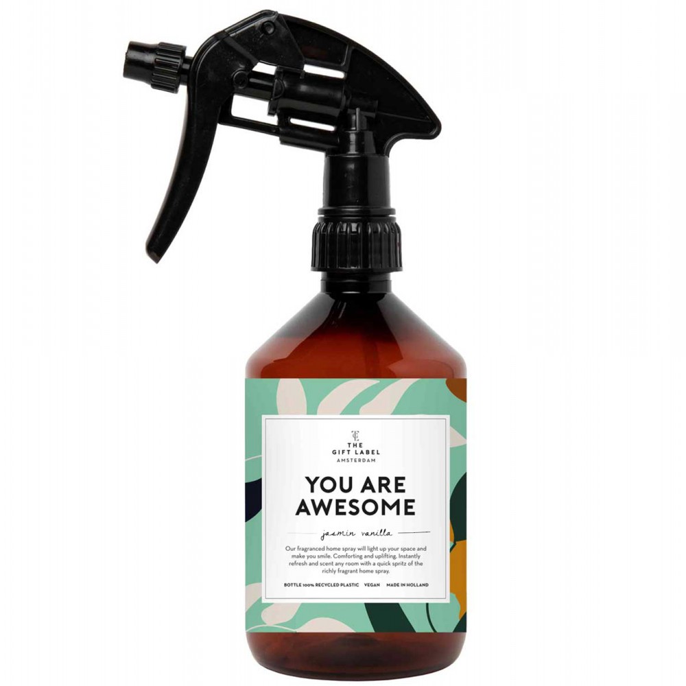 The Gift Label Room Spray Αρωματικό Σπρέι Χώρου 500ml - You Are Awesome - Jasmine/Vanilla